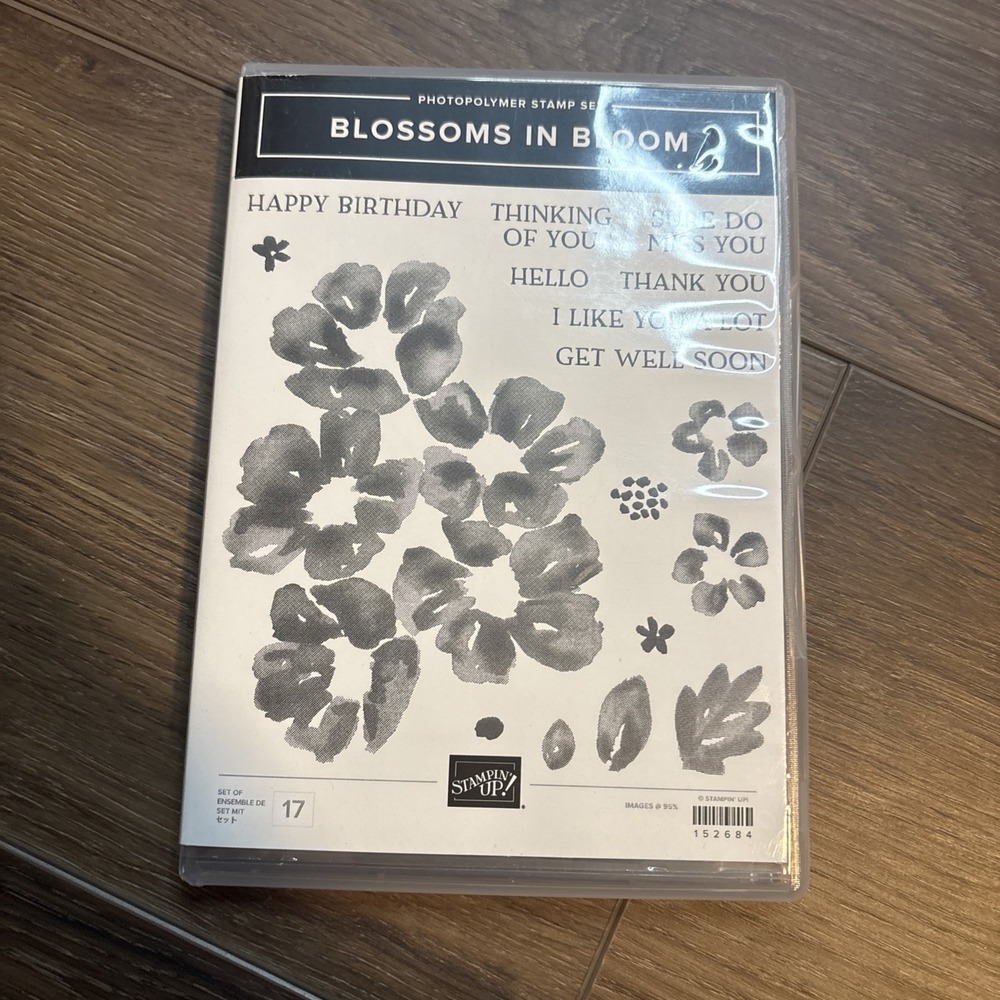 Stampin' Up! BLOSSOMS IN BLOOM Stamps Photopolymer Stamp Set 152684